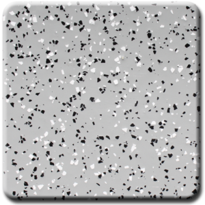 Epoxy flooring Premium Quartzite on Silver Grey garage floor coating color sample